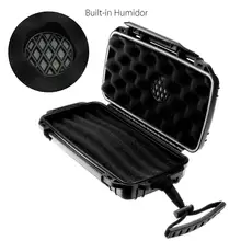YKPuii портативный дорожный Чехол для 5 сигар со встроенным увлажнителем IP68 водонепроницаемый пыленепроницаемый противоударный ящик для хранения сигар