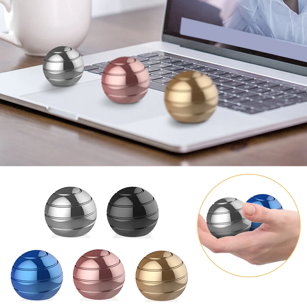 

Optical Decompression Toy Spinning Tops Kinetic Finger Gyroscope Desk Ball Anti Stress Illusion Flowing Metal Kids Rotating Gyro