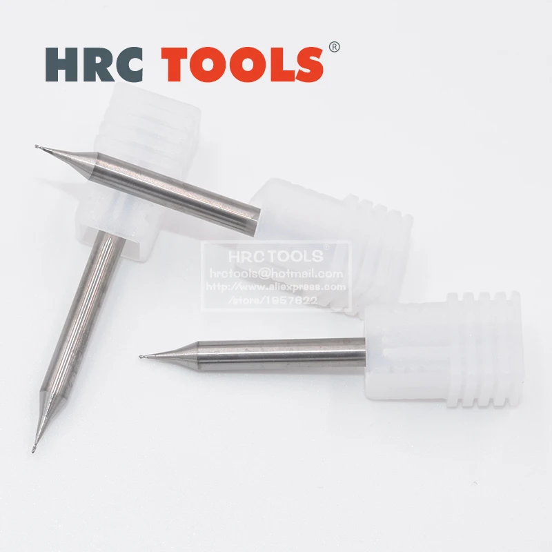 

V12-R0.35mm Tungsten Steel Tool Cnc Maching Small Diameter Endmill Top Ball Nose Cutter Kit Milling Machine Tools