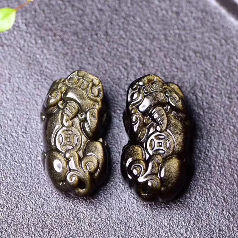 

Natural gold enamel black ochre bracelet bracelet diy can be made pendant key ring accessories