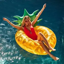 Inflatable Pineapple Swim Ring Adult Floating Row Floating Bed Oversized Mount Water Inflatable Bed Inflatable Pineapple Swim Ring Adult Floating Row Floating Bed Oversized Mount Water Inflatable Bed