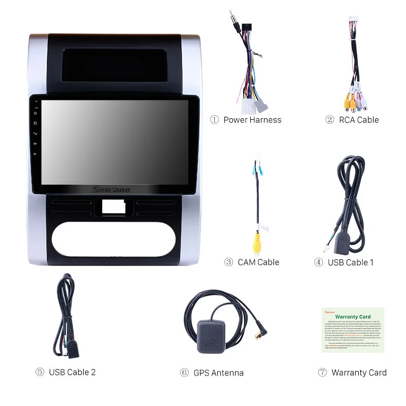 Seicane 2Din Android 7 1/8 1 10 &quotАвтомагнитола для 2008 2012 NISSAN X TRAIL Dongfeng MX6 HD сенсорный экран gps