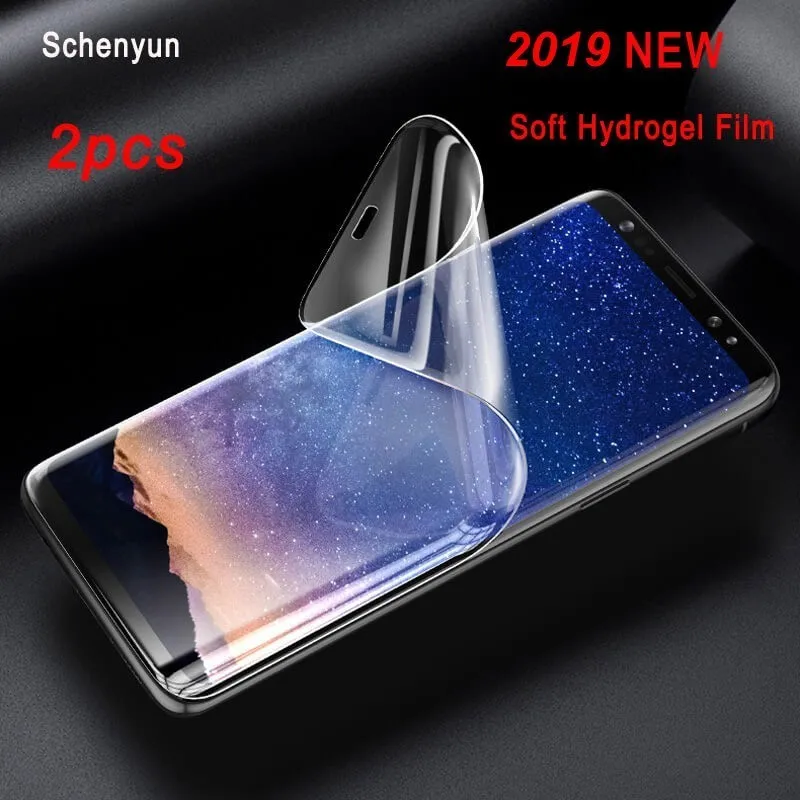 

2pcs 2019 New Full Cover Screen Protector For Samsung Galaxy Note 9 5 J4 2018 J7 2015 Nxt Soft Hydrogel Film For samsung note 8