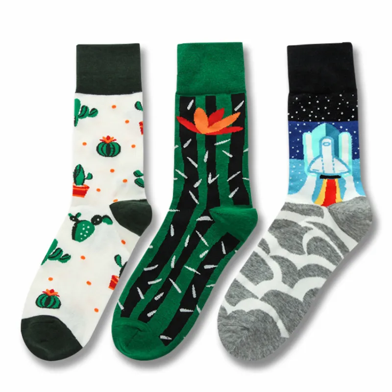 PEONFLY 2019 تاريخ الرجال اللباس اللون مريحة زوج الأسطوانة لوح التزلج ل السببية سبب مضحك الزفاف الجوارب الجوارب الهندسة