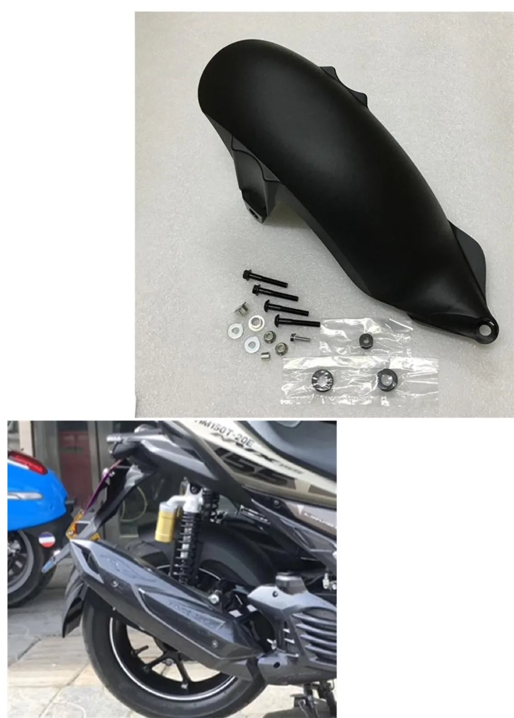 Крыло заднего колеса для мотоцикла из АБС подходит YAMAHA AEROX 155 NVX155 NVX 155| |
