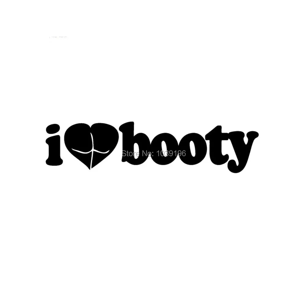10 смешных юморов Стайлинг автомобиля I Love Booty with Sexy Lady Ass Heart светоотражающая