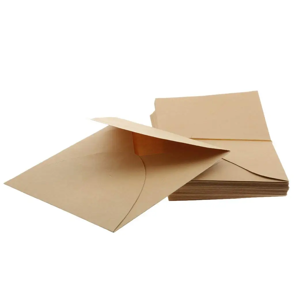 AAAJ 50pcs крафт Бумага конверты для свадьбы объявление 16x11 см|Бумажные конверты| |