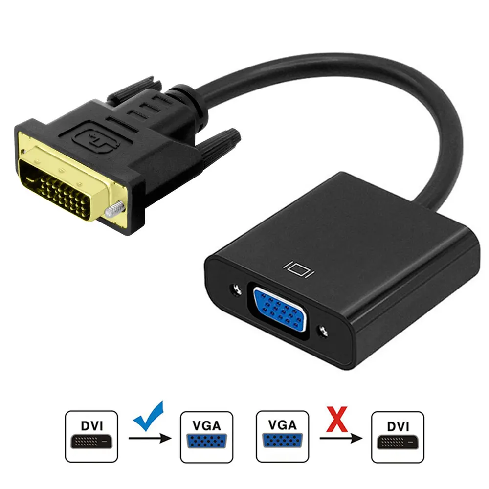 Адаптер кабеля OcioDual consulor Activo DVI-D 24+ 1 Macho(Dual-Link) A VGA Hembra Negro de Pines Dual-Link конвертидор senanal