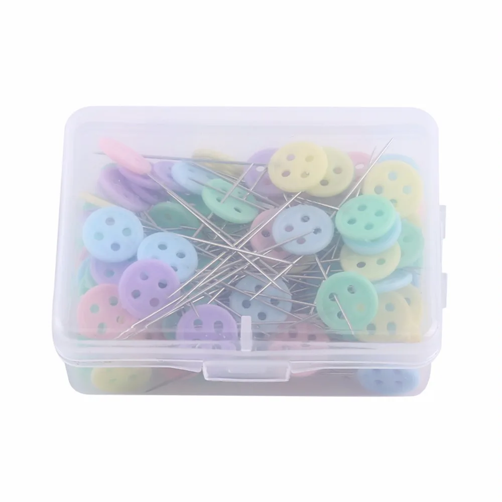 

100pcs DIY Sewing Patchwork Pins Quilting Tool Plastic Stainless Steel Tools Sets Home Accessories Supplies 4 Style