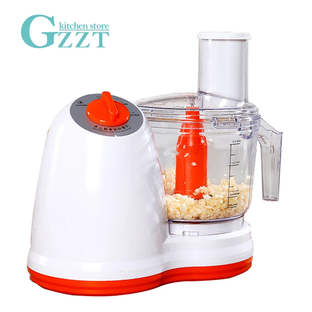 

GZZT Vegetable Cutter Potato Julienne Carrot Shredder Slicer Garlic Pepper Meat Grinder Electric Vegetable Choppers 500W