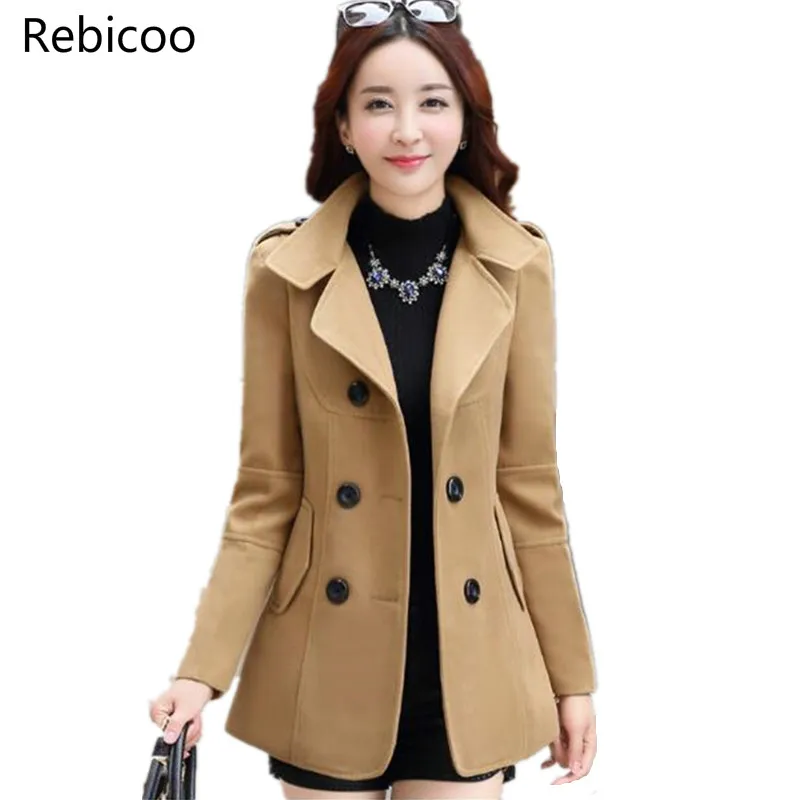 

Fashion Ladies woolen coat Winter cloths for women Imitation of cashmere South korea clothing Winter wool jacket woman