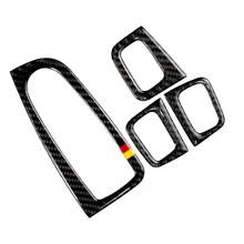 For Mercedes Benz C Class W205 C180 C200 C300 GLC260 4pcs Carbon Fiber Car Window Switch Armrest Panel Cover цена For Mercedes Benz C Class W205 C180 C200 C300 GLC260 4pcs Carbon Fiber Car Window Switch Armrest Panel Cover цены онлайн