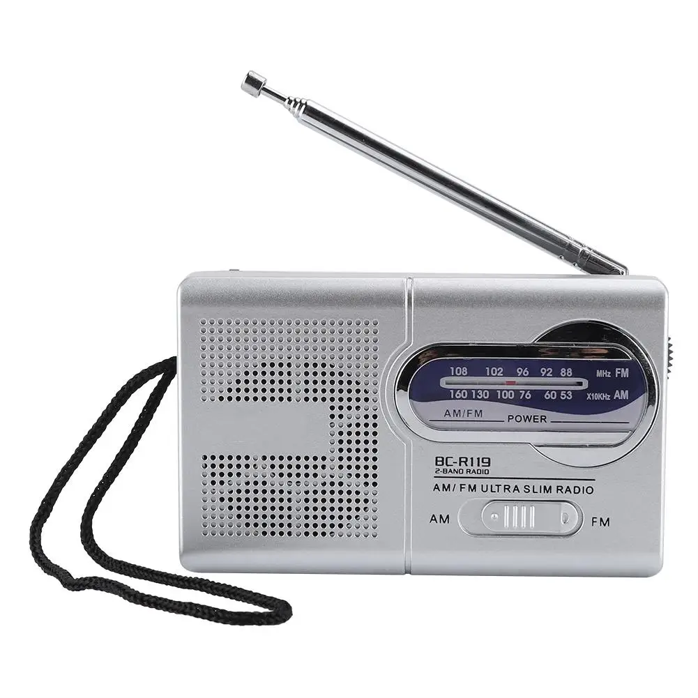 

Multi-function Mini Pocket AM/FM BC-R119 Radio Speaker Receiver Telescopic Antenna 1 * Radio