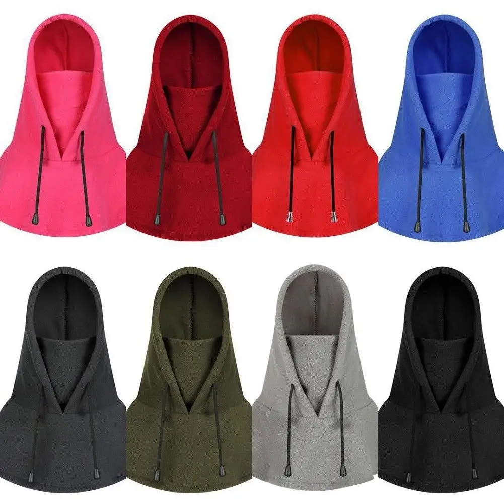 

2019 New Style Fashion Hot Winter Thicken Warm Full Face Cover Women's Mask Beanie Hat Winter Warm Solid New