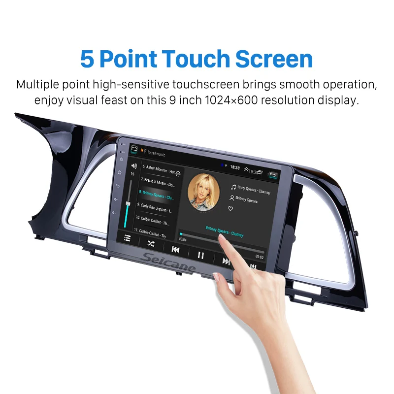 Автомобильный DVD плеер Seicane Android 8 1 9 дюймов радио GPS Navi для KIA K4 Cachet 2018 HD 1080P
