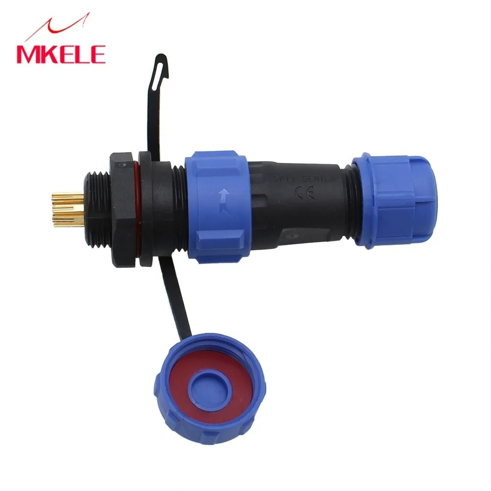 SP13-9P, Geen Behoefte Lassen, Waterdichte Panel Connector Stopcontact, IP68,250 V Sockets LED Connectors
