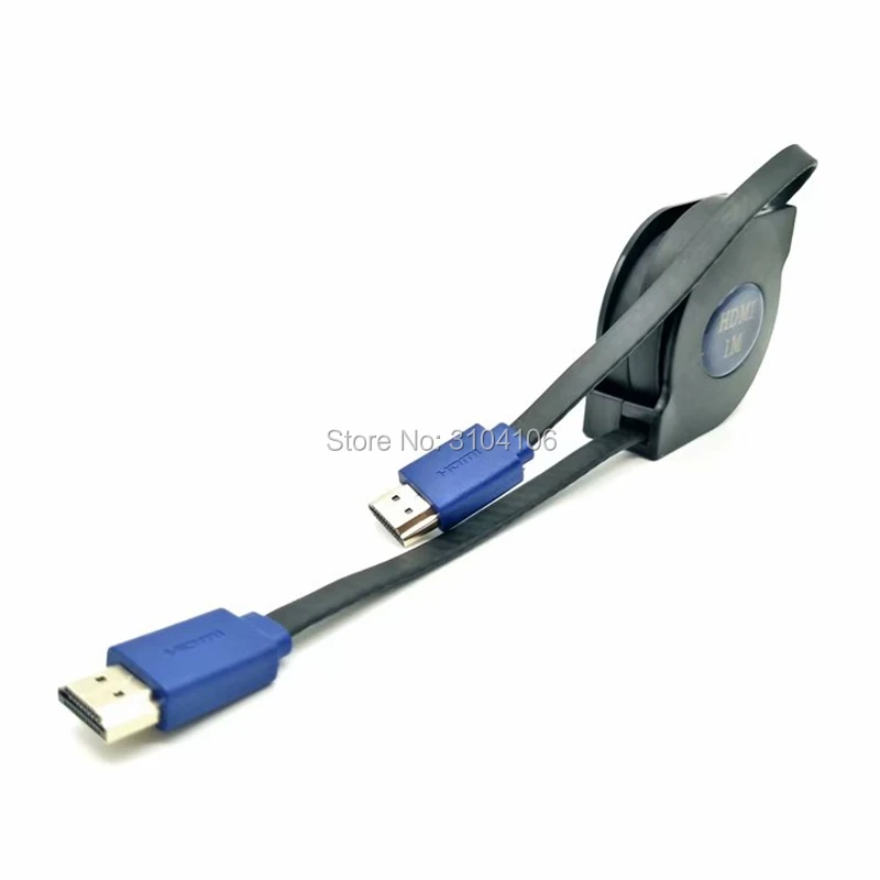Выдвижной Высокоскоростной HDMI 1 4 штекер видео HDTV кабель 5 м поддерживает Ethernet 3D и