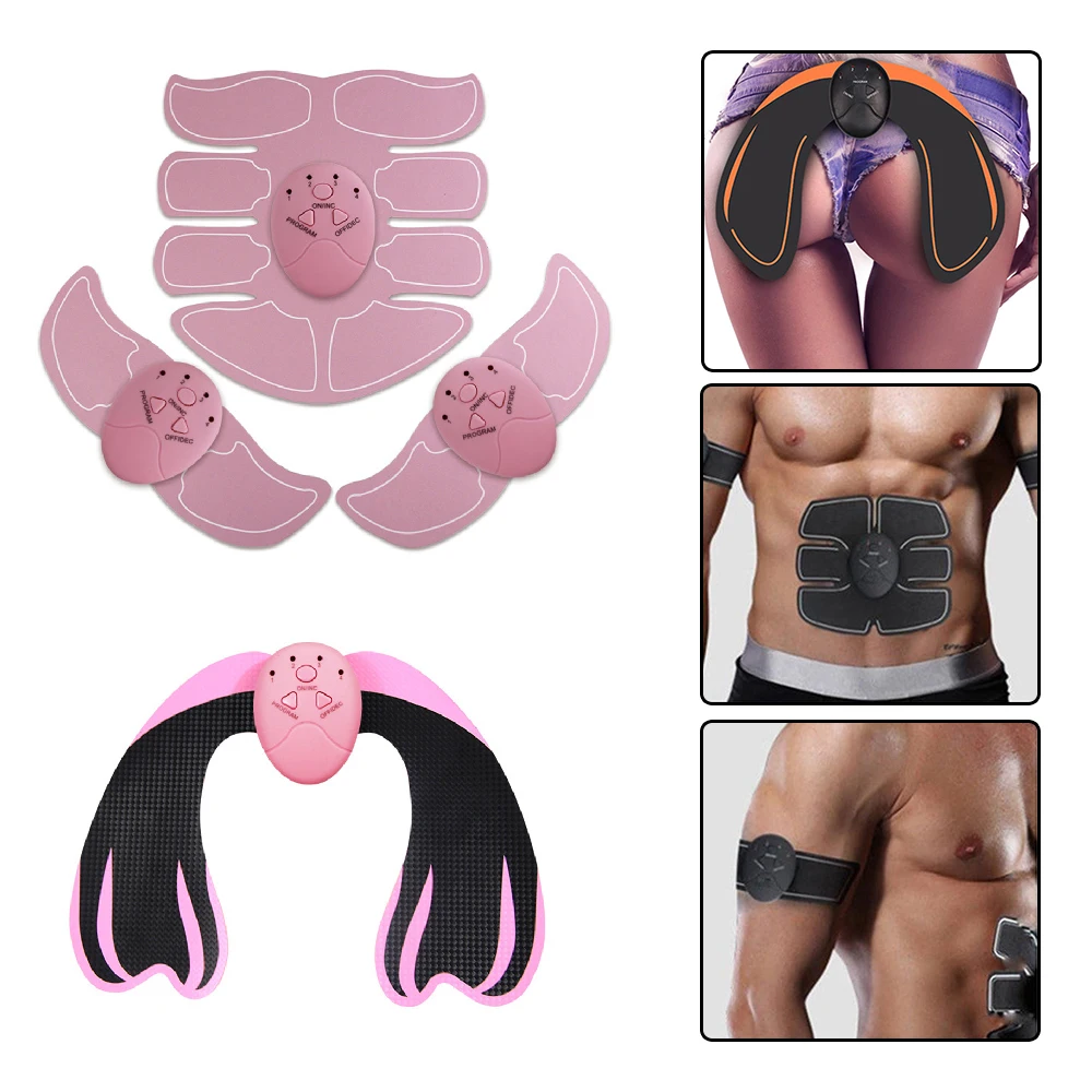 

Wireless Fitness myostimulator for muscle Abs Stimulator Belt Set Electric Abdominal Belt EMS Hips Trainer Slimming Stimulator