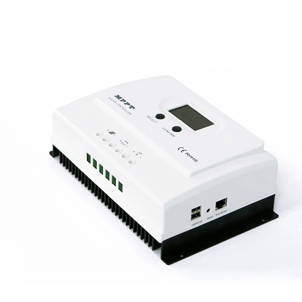 

20A 12V24V Auto. MPPT Solar Charge Controller Max. PV input voltage 100V with RS485 & 5V USB & Wifi Battery Charger