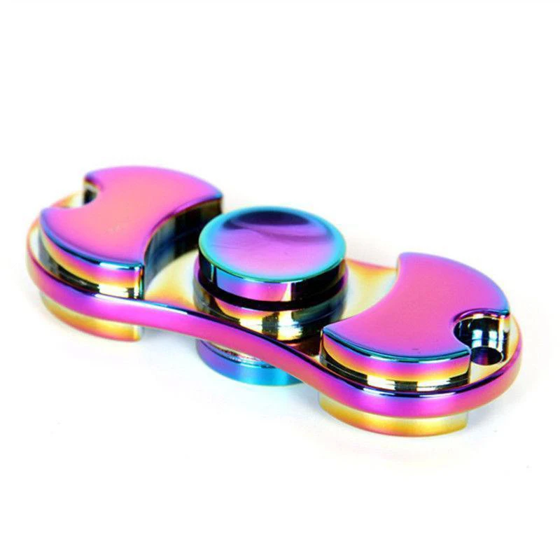 

EDC Hand Spinner Metal Two-Spinner Fidget Toy Rotation Time Long Anti Stress Toy