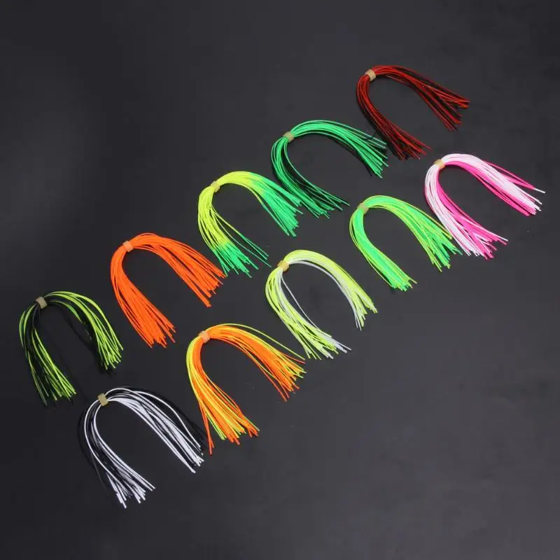 10 пряди 30 нитей Силиконовые юбки рыболовные снасти аксессуары DIY Spinnerbatis Buzzbaits