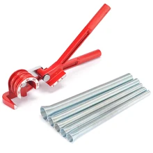 

Copper Aluminum Alloy Combination Tube Bender 3 in1 180 Degree Tube Bender with 5pcs Spring Bending Pipe for Plumbing