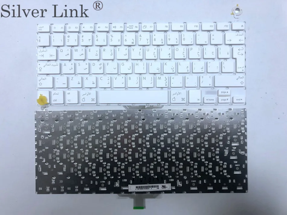 Арабский ноутбук клавиатура для APPLE Macbook Air A1181 A1185 черный и белый AR