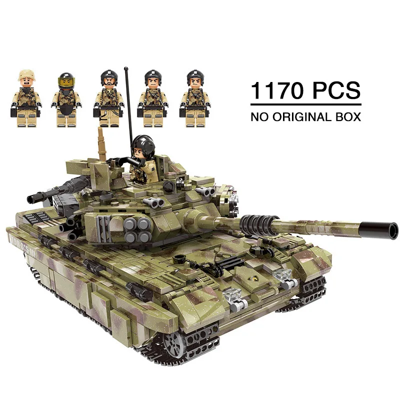 1000+pcs Military Tank Building Blocks Army soldier weapon bricks children Toys Simulated War Machine gift Compatible Legoing