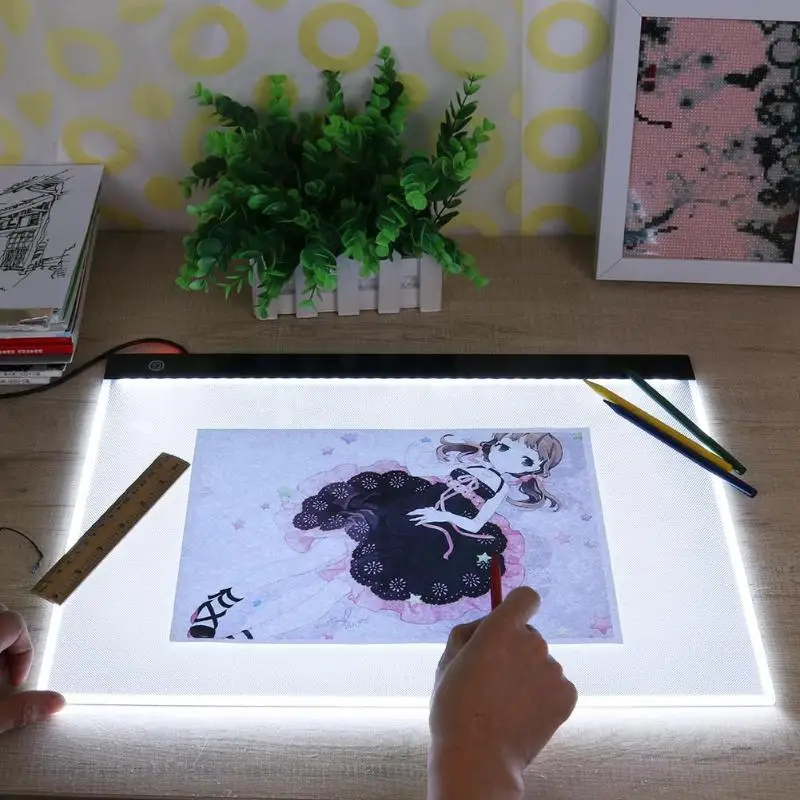 

Digital A3 LED Graphic Tablet for Drawing Sign Display Panel Luminous Stencil Copy Board Graphic Artist Thin Art Stencil Drawing