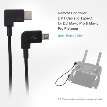 

10pcs/lot Remote Controller Data Cable Type-C to Micro USB for DJI Mavic Pro Platinum Mavic Pro RC Accessories