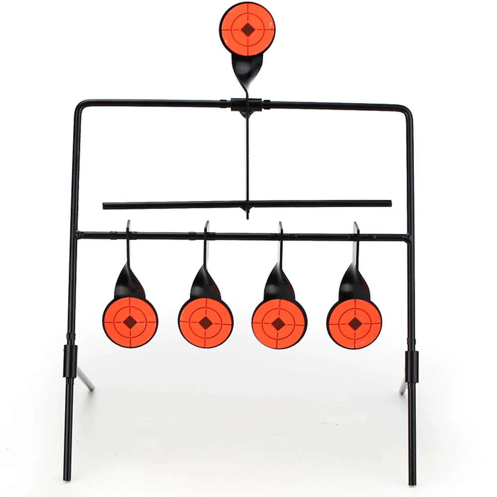 

New Metal Shooting Target Automatic Reset Rotating Indoor Outdoor Firing Set Useful WST Target