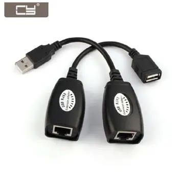 

10pcs/lot USB Keyboard Mouse Over RJ45 Cat5e Cat6 Cable Extension Extender Cable Adapter