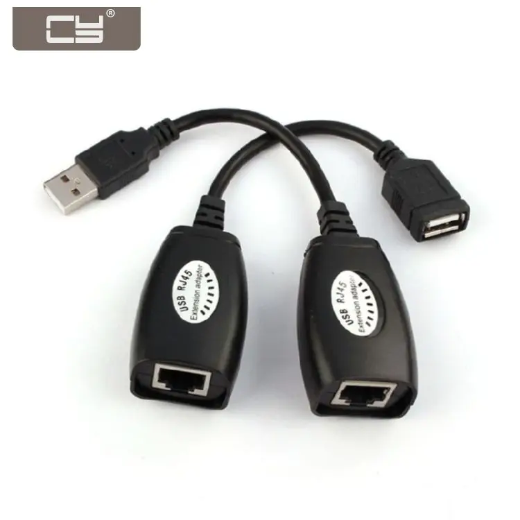 

CYDZ USB Keyboard Mouse Over RJ45 Cat5e Cat6 Cable Extension Extender Cable Adapter