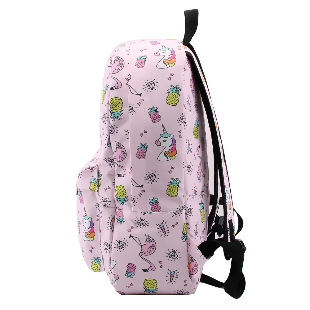 Best Deanfun Backpack for Girls Unicorn Water Resistant Flamingo Diamond Pattern Backpacks Teenage School Bag 80043