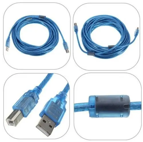 30 سنتيمتر اسرع USB 2.0 نوع A-B الذكور طابعة تمديد الحبل لكانون ديل