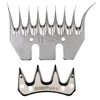 BEIYUAN 9 Tooth Sheep Shearing Clippers Blade Staright and Elbowl Goat Shears Convex Comb Cutter Shearing Clipper Tooth Blade 1