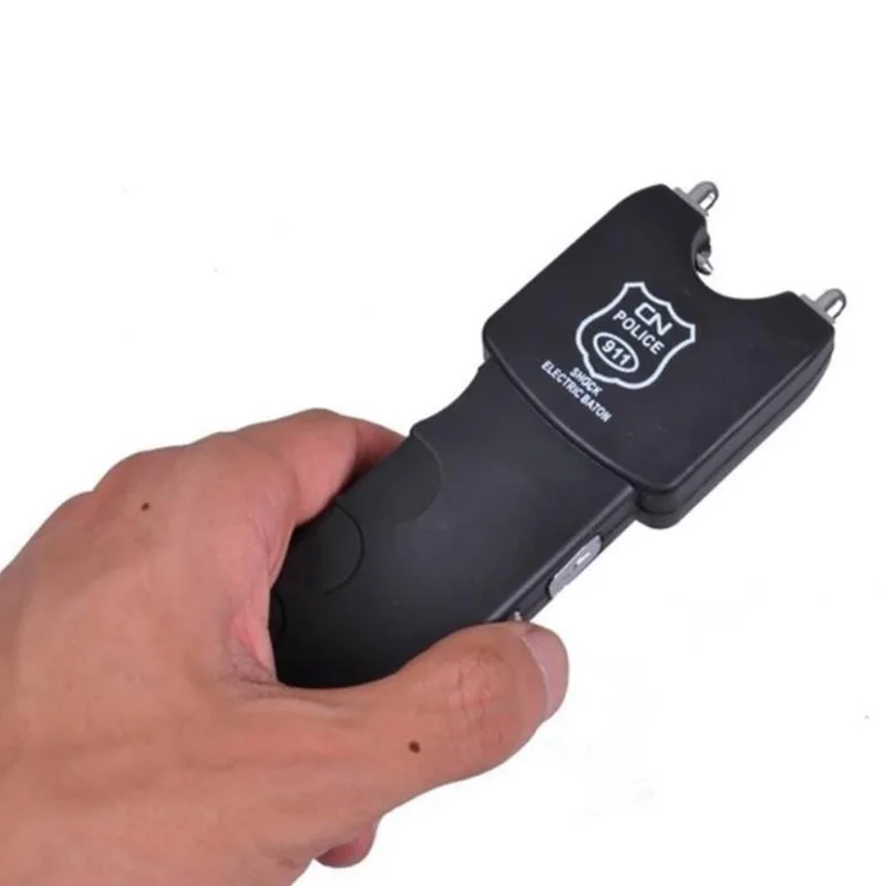Electro Shocker Stun Toy For Electric Shock Batons Stick Portable LED Flashlight 