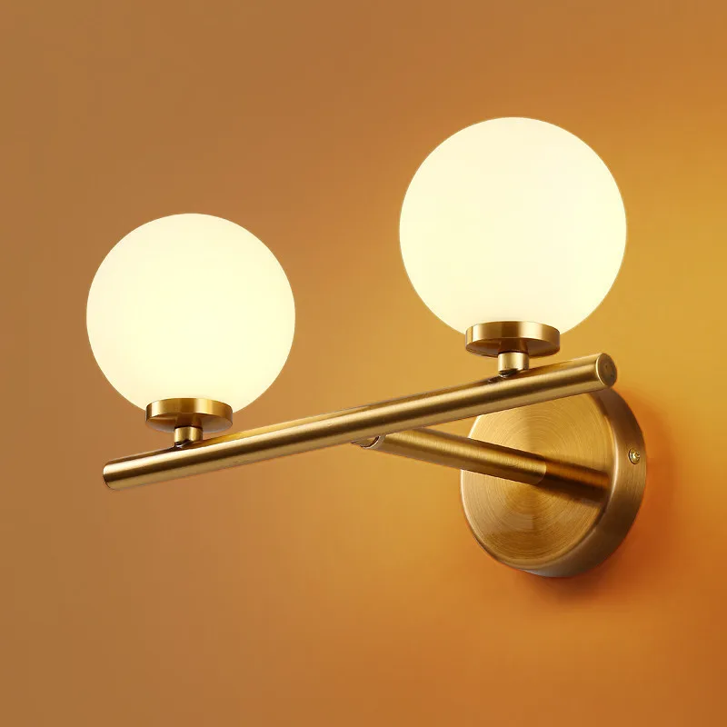 الحديثة Led داخلي مصباح حائط الزجاج عاكس الضوء ل الممر درج تركيبات السرير الحمام الغرور أضواء الإنارة الشمعدان