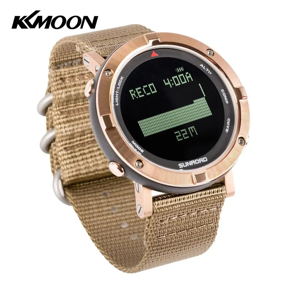 

Smart Watch FR923 Men Outdoor Digital Sports Wrist Watch Heart Rate Monitor Pedometer Watch 5ATM Waterproof with Nylon Band