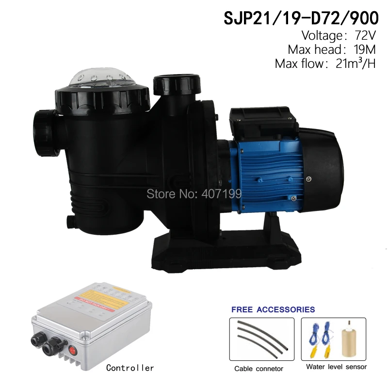 72v 900watts Solar Pool Water Pump ,solar Powered Swimming Pool Pumps