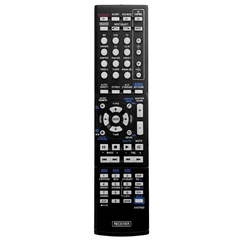 

1Pcs Plastic Replacement AXD7622 TV Remote Controller for Pioneer VSX-521 AXD7660 VSX-422-K AXD7662 Multi Media Devices Hot Sale