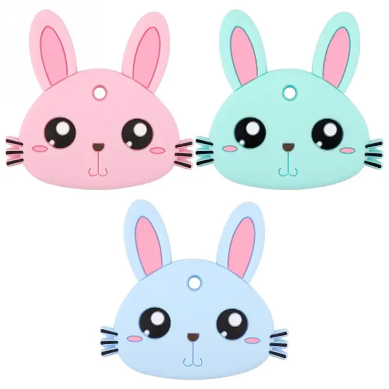 

New Rabbit Silicone Teether Baby Teether Silicone BPA Free Teething Toys Baby Teething Tooth Training Teeth Toys Dental Care