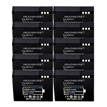 

10PCS AZ13-1 1500mAh Replacement Battery For XiaoYi Xiaomi Yi 1 Action Camera for Xiaomi Yi Accessories Yi Sport Camera