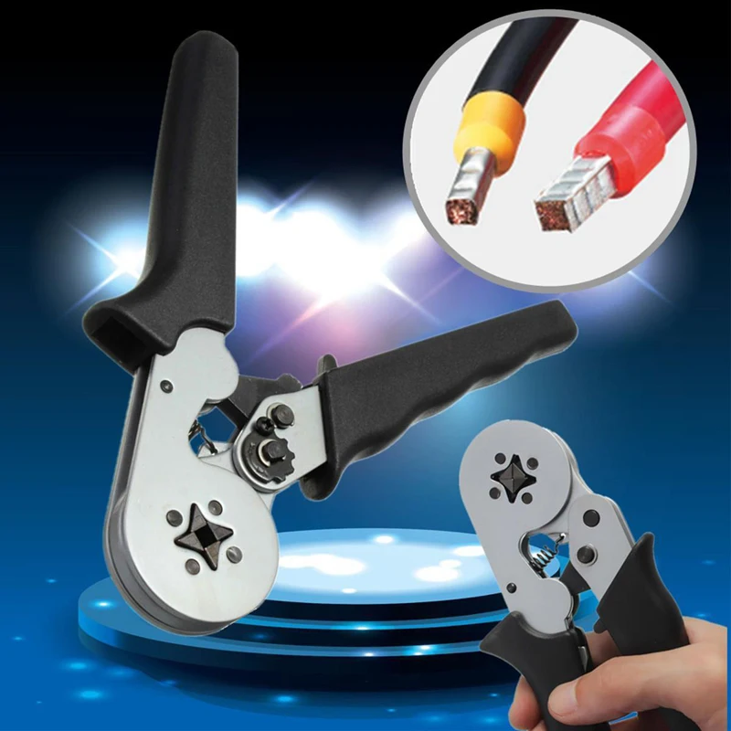 

1pcs 0.25-6mm Mini Self-Adjustable Terminal Crimping Tool Wire Cable Crimper Pliers