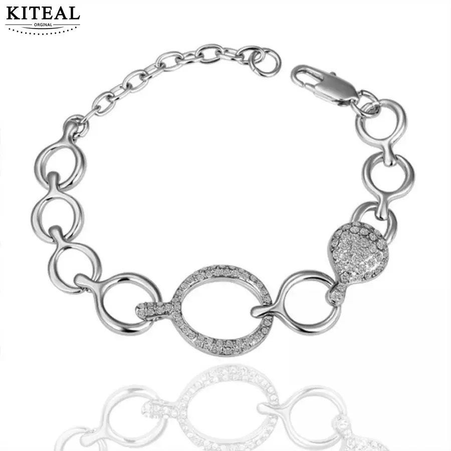 KITEAL 925 Новое поступление серебряный цвет белый кулон ожерелье для женщин