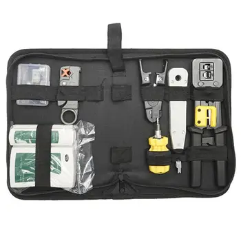 

18pcs/set Repair Tools RJ11 RJ45 Portable Network Repair Tool Kit Cable Crimping Tool Pliers Crimper Wire Stripper