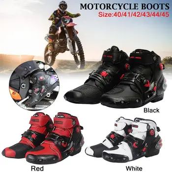 

Motorcycle Protection Light Breathable Motorcycle Road Racing Boots Men And Women Knights Short Boots Leisure Riding Shoes