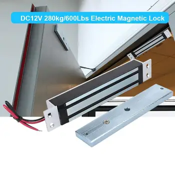 

DC12V 600Lbs Electromagnetic Lock Holding Force Electromagnet Lock Secure NC Mode Anti Magnetic Design Hot