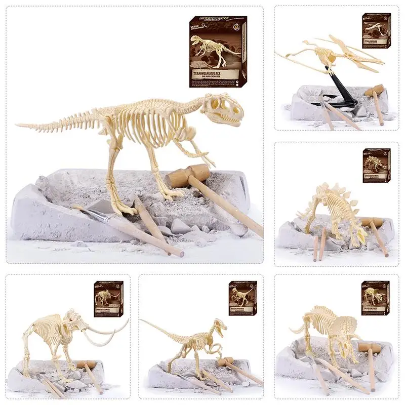 

Archaeological Excavation Simulation Dinosaur Model Can Assemble Dinosaur Skeleton Model Children's Educational Science Toys