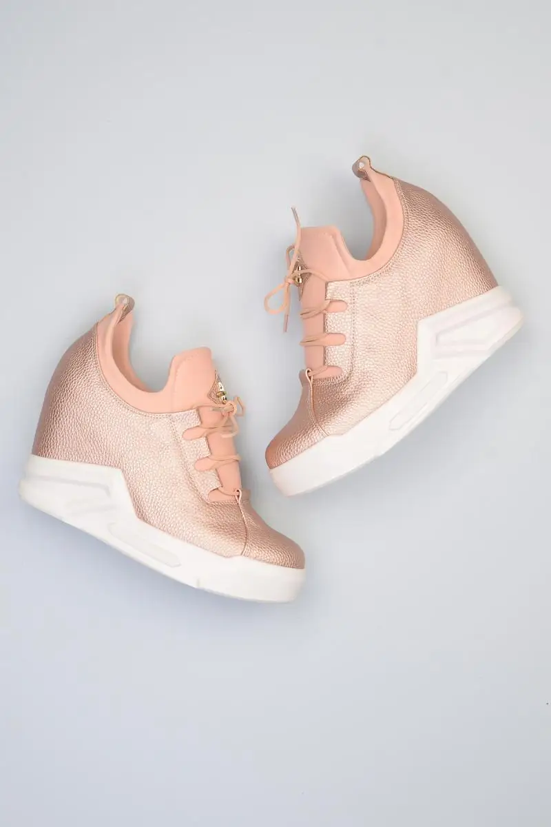 

Bambi Pink Women 'S Wedges Shoes F0327510417